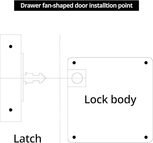 QWORK® RFID Smart Schubladenschloss, versteckte Schlösser für Schrank - Cheap-Us