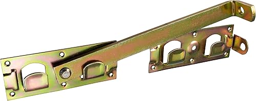 ALPENSTAHL Gartentorfalle groß Doppeltorüberwurf abschließbar Stahl verzinkt | Metall Torverriegelung beidseitig verwendbar | Länge: 423 mm | 1 Stück - Tor-Tiegel versperrbar für Holz-Türen & Eisentor - Cheap-Us