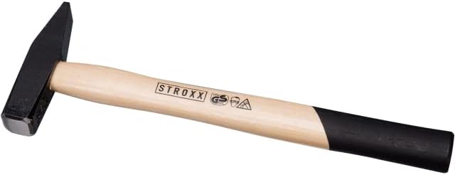 STROXX® Schlosserhammer |300/500/800g| mit Hickory-Stiel | Aus Qualitätsstahl geschmiedet (300) - Cheap-Us