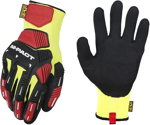 Mechanix Wear Mechanix Herren M-pact® Knit Cr3a3 handschoenen (geel/zwart) Schnittfeste Handschuhe mit Stoßschutz, Gelb/Schwarz, L (1er Pack) EU - Cheap-Us