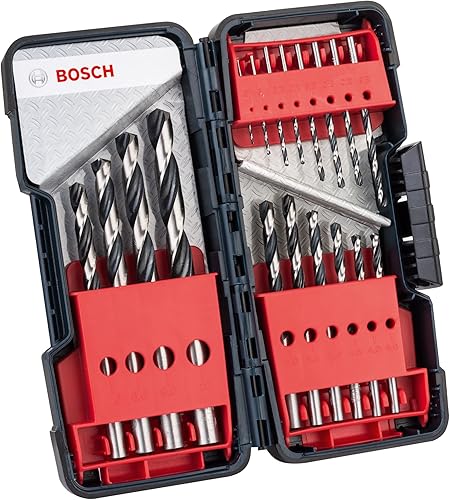 Bosch 18-tlg. HSS Spiralbohrer Set PointTeQ (für Metall, in ToughBox, Ø 1–10 mm, Professional Zubehör Bohrmaschine) - Cheap-Us