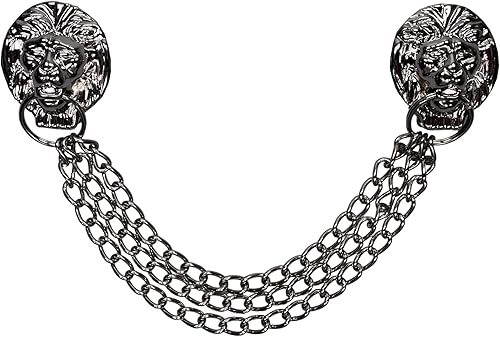 Reuschenbach Hammerkette Löwenkopf 3-Fach für Gürtel und Koppel - Cheap-Us