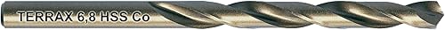 TERRAX by RUKO Spiralbohrer HSS-CO5 6,8 mm in 10-er Kunstoffpack - Cheap-Us