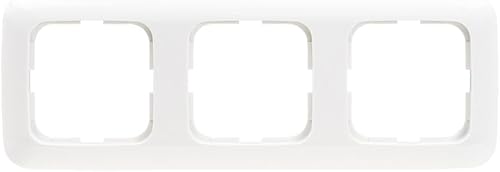 Busch Jäger Reflex SI alpinweiss Steckdosen Schalter Rahmen Wippen (2513-214 Abdeckrahmen 3-fach Rahmen Reflex SI, 1 Stück) - Cheap-Us