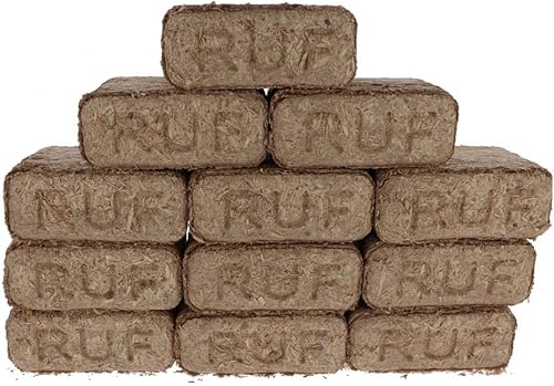 2 x 10kg Nago RUF Hartholzbriketts Briketts Stempel Kamin Ofen Brikett Brennholz Heizbrikett - Cheap-Us