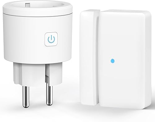 Funk Abluftsteuerung Dunstabzugshaube, ASOFTY Fensterkontaktschalter mit 3600W/16A Funksteckdose und Magnetischer Kontaktschalter, für Dunstabzugshaube, Offene Feuerstelle, Kaminen - Cheap-Us