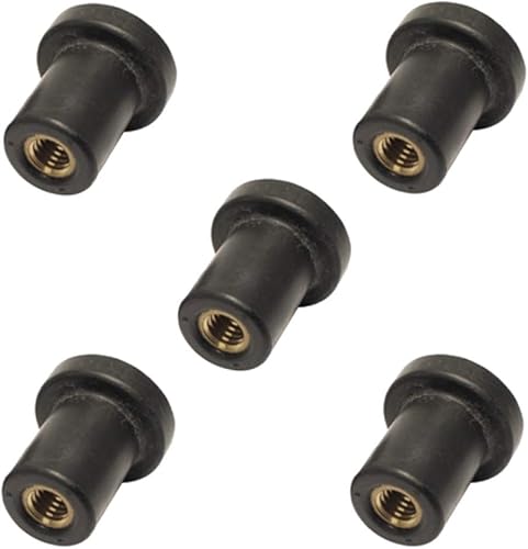 cyclingcolors 5x Neopren mutter gummimutter gummimuttern blindmuttern vibrationsdämpfer motor, M8 - Cheap-Us