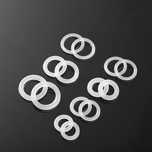 FEEIMOL Gummi O-Ring Dichtungsdichtung Scheibe Dichtungs Klar Silikon Unterlegscheiben 12x4mm (50 Stück) - Cheap-Us