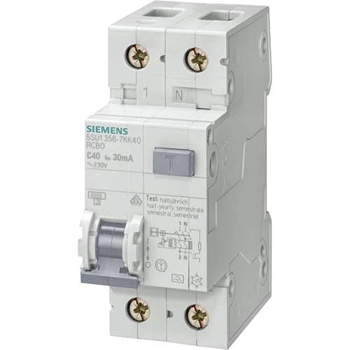 SIEMENS - Siemens 5SU13566KK16 FI/LS-Schalter RCBO 1P+N 6kA TypA 30mA B16 230V - Cheap-Us