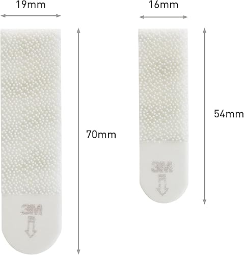 Command Bilder-Montagestreifen, Bildaufhänger, Vorteilspack mit 8x2 Größe L und 8x2 Mittel, Weiß - Befestigung ohne Bohren - Cheap-Us