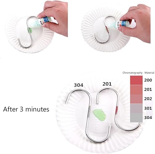 ilauke 10 S Haken Edelstahl Haken Küchenhaken Besteckhalter 18/8 Rostfrei S Form Hängehaken Schwerlast Metall Haken für Küche BBQ Backen und Viele Weitere Möglichkeit (10 S-Haken Silber) - Cheap-Us