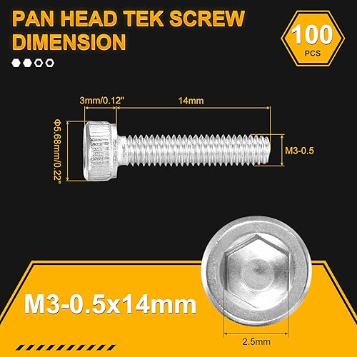 DTGN M10-1.5x16 Sechskantschrauben mit Innensechskant - 10er Pack - Geeignet für Rennrad, Mountainbike, Auto, Motorrad - 304 Edelstahl Sechskant Metrische Schrauben - Silber - Cheap-Us