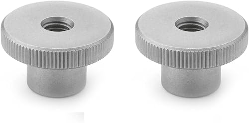 Ganter Normelemente | Hohe Rändelmutter - DIN 466-M2-NI | Gewinde: M2 | Edelstahl | 4 Stück - Cheap-Us