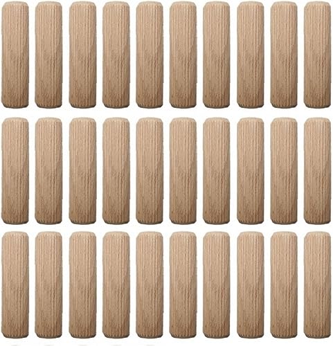 Holzdübel Set Riffeldübel Paket 6 mm / 8 mm / 10 mm 500 Stück - Made in Germany - DIN68150 - Holz Dübel - Cheap-Us