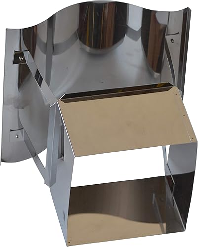 Nischenmarkt Massive Regenhaube/Kaminabdeckung/Schornsteinabdeckung in Edelstahl eckig DN 180 - Cheap-Us