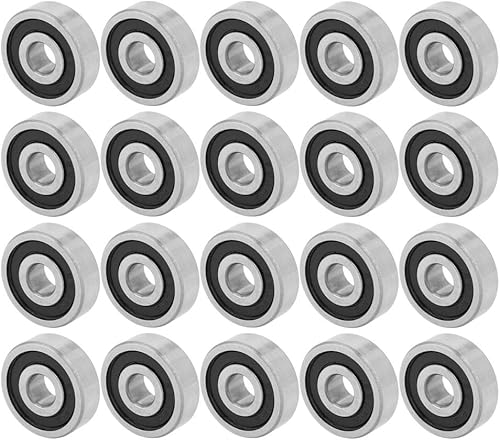 625RS Hochgeschwindigkeits-Kugellager, tief, mit Gummidichtung, 16 x 5 x 5 mm, 20 Stück - Cheap-Us