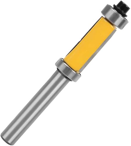 Gasea Fräser, 8 mm, Schaft aus Wolframcarbid, C3 zum Kopieren, oben und unten, Kugellager, Holzmesser, gelb, 25 mm - Cheap-Us