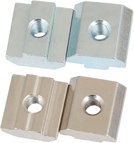 10 Stück/50 Stück/100 Stück T-Block-Vierkantmuttern T-Schienen-Gleithammermutter EU20 EU30 EU40 EU45 Verzinkter Kohlenstoffstahl M3 M4 M5 M6 M8 M10 (Color : 50pcs_EU20-M5) - Cheap-Us
