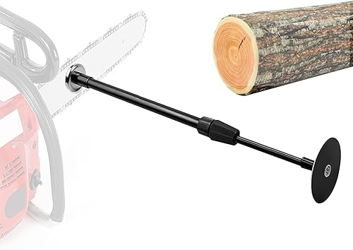 Brennholz Messstab - Brennholz Messwerkzeug mit Teleskopschaft | Einstellbar Brennholzlehre mit Magnet | Teleskop Brennholz Schneidwerkzeug zum Messen von Brennholzlänge (Schwarz) - Cheap-Us