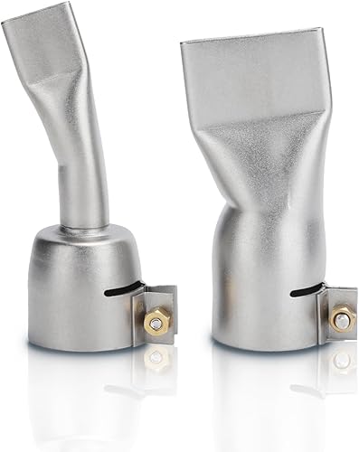 Gugxiom 2 Stück Nozzle, Edelstahldüsen, 20 Mm Kleine und 40 Mm Große Spitze, Schweißwerkzeuge für Kunststoff-Heißluftpistole / handgehaltene Heißluftschweißmaschine - Cheap-Us