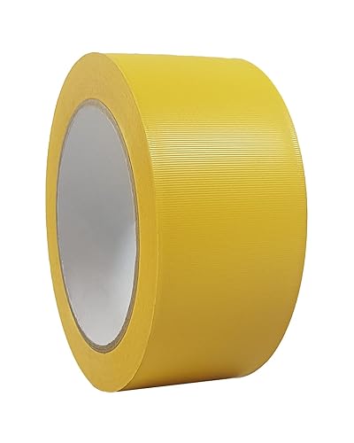 6 Rollen Weich PVC Putzerband | Gipserband | Fassadenband | Schutzband Gerillt oder Glatt | 50mm x 33m | Weiß oder Gelb, Farbe:orange glatt - Cheap-Us