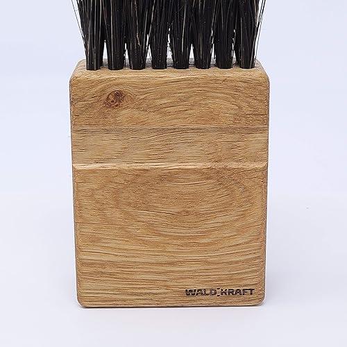 WALDKRAFT Kaminbürste Black Forest | handlicher Kaminfeger aus Eichenholz | hitzebeständige Arenga-Borsten | Made in Germany (1, 12,5 x 2 x 6 cm) - Cheap-Us