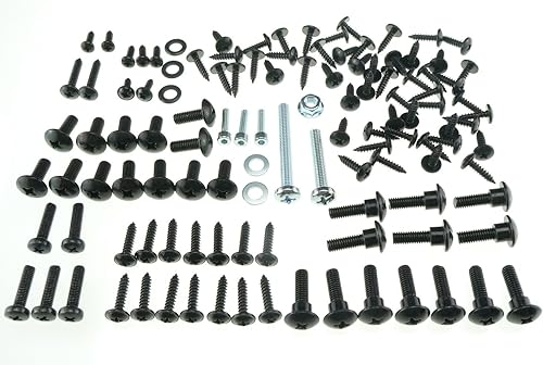 Tech-Parts-Koeln Verkleidungsschrauben Gilera Runner 50 Set Schrauben Verkleidung schwarz 118 Stk. - Cheap-Us