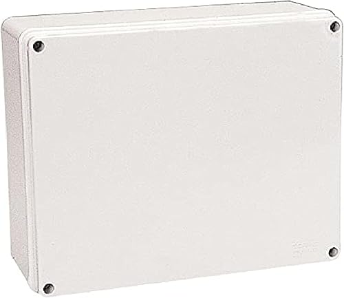 POLY POOL - PP0295 Externer Verteilerkasten - Schaltkastenabdeckung - Rechteckiger elektrischer Verteiler - Hausstromkreisverteiler - Verteilerkasten Made In Italy, Grau - Cheap-Us