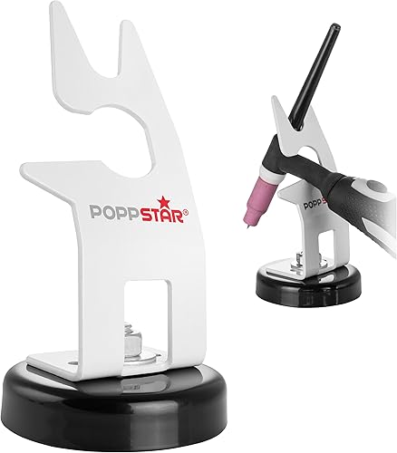 Poppstar WIG Brenner-Halterung mit Magnetfuß zur Befestigung am Schweißtisch (Ø 9 cm) Schweißbrenner-Halter fürs WIG-Schweißen - Cheap-Us