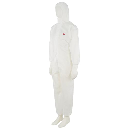 3M 4520M Schutzanzug, Typ 5/6, Größe M, Weiß/Grün (Packung mit 2) - Cheap-Us