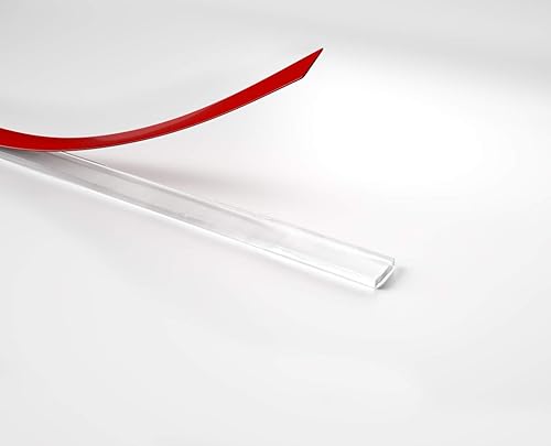 DURAFLAMM® Staubdichtlippe für Glasbodenplatten doppelseitig klebend 5,00m x 6mm Dichtlippe Bodenlippe Gummilippe Schmutzlippe Silikondichtlippe Kaminofen Ofen Heizkamin - Cheap-Us