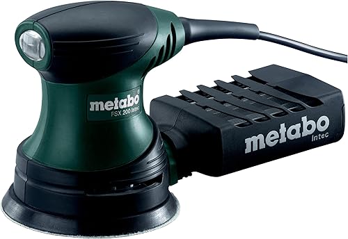 Metabo Fäustlingsexzenterschleifer FSX 200 Intec – 609225500 – Für eine bequeme Einhandbedienung – Nennaufnahmeleistung: 240 W – 2,8 m Kabellänge - Cheap-Us