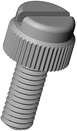 ajile - 20 Stücke - Rändelschraube mit Schlitz - M5 | Länge = 20 mm | Polyamid PA6.6 Plastik Nylon - Isolierend - Cheap-Us