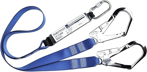 Portwest Doppeltes Haltelband mit Bandfalldämpfer aus Polyestergewebe , Größe: Einheitsgröße, Farbe: Königsblau, FP51RBR - Cheap-Us