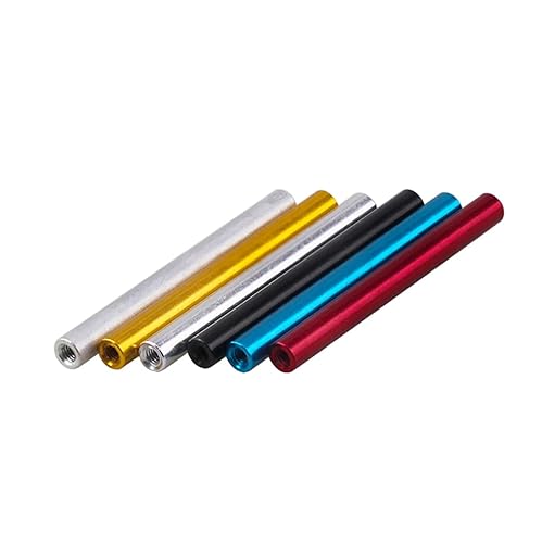 5 stücke M3 Aluminiumlegierung Runde Kupplungsmuttern Gewindehülse Stange Stangenbolzen Runde Verbindungsmutter Lange Muttern - Cheap-Us