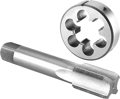 Burkit M20 x 1 Gewindebohrer und Schneideisen Set, M20 x 1,0 Maschinengewindebohrer und runde Schneideisen rechts - Cheap-Us