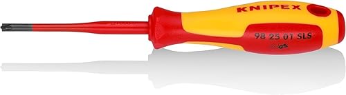 KNIPEX Schraubendreher (Slim) PlusMinus Pozidriv isolierender Mehrkomponenten-Griff, VDE-geprüft brüniert 187 mm 98 25 01 SLS - Cheap-Us