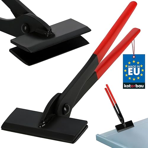 KOTARBAU® Blechzange 100 mm Gerade 0º Geschmiedete Falzzange für Dachdecker zum Biegen von Blech mit Gummigriff - Cheap-Us