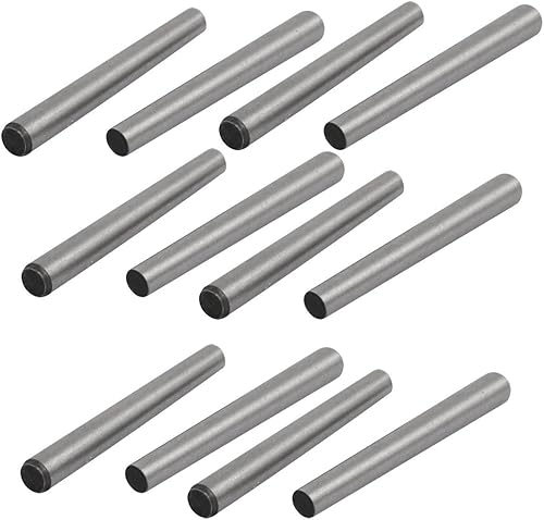 sourcing map 12Stück Kohlenstoffstahl GB117 30mm Länge 3mm kleiner Enddurchmesser Kegelzapfen de - Cheap-Us