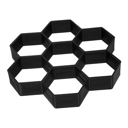 KITANDOVE 3 Stück Weg Oaving Form DIY Bodenform Gehweg Fertiger Terrassenformen Fliesenformen Sechseck Betonform Beton Gehweg Formen Zement Bodenfliesen Form Gartenpflaster Form - Cheap-Us