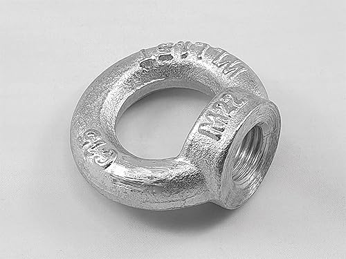 OuM 10 Stück Ringmutter M16 verzinkt, Stahl, Ringmutter - Cheap-Us