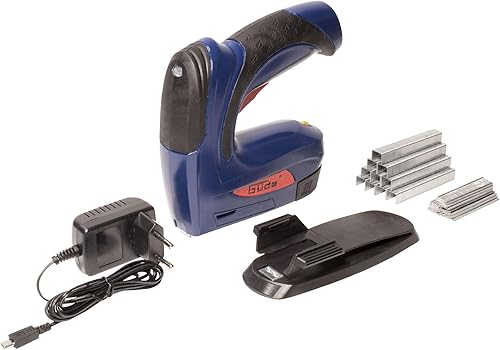 Güde 58497 Akku Tacker AKT 4.10-4 (Integrierte Akku-Ladezustandsanzeige, 1000 x Klammern 8mm, 1000 Stifte 10mm) - Cheap-Us