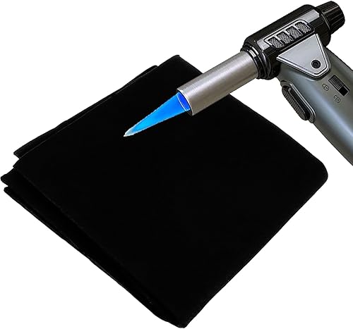 VIDETOL 2 Stück Feuerfeste Unterlage, 50 x 50 cm Hitzeschutzmatte Hitzebeständig bis 1000°C, 5mm Stark Feuerfeste Matte, Hitzebeständige Unterlage für Schweißen, Camping und Kamin - Cheap-Us