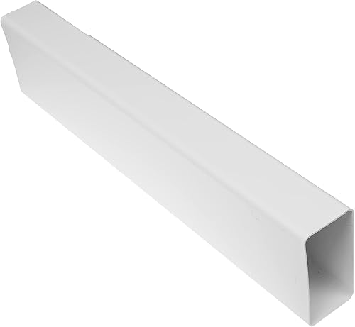 Vent Systems 220x55mm 0.5m Lang Flachkanal Rechteckiger Rohrverbinder für die Rohrverbindung, Abluftkanal oder Zuluftkanal. Lüftungssystem, Heizen, Kühlen. 220 x 55 mm - 50 cm - Cheap-Us