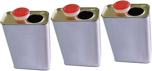 Hoement 3St Farbeimer Wassereimer mit Deckel Leere Farbdose Farbdosen aus Blech Vorratsbehälter für Farbe Öleimer aufbewahrungsbehälter aufbewahrungsdose Malerbedarf Pechflasche Abs Weiß - Cheap-Us