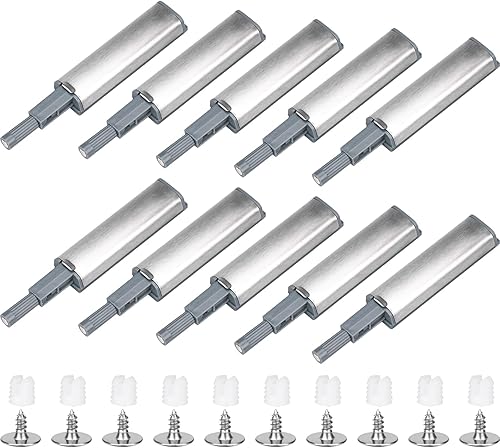 HATANSE 10 Stück Drucktüröffner Aluminium Push to Open Türöffner Softclose Türdämpfer Magnetischer Türschnäpper Schrank für Viele Schränke - Cheap-Us