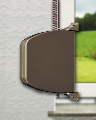 Schellenberg 50503 Rolladen Gurtwickler Aufputz inkl. Rolladengurt 14 mm x 5m, System Mini, 180° schwenkbar, Lochabstand 14,5 cm Aufschraubwickler nicht zu öffnen, Weiß - Cheap-Us