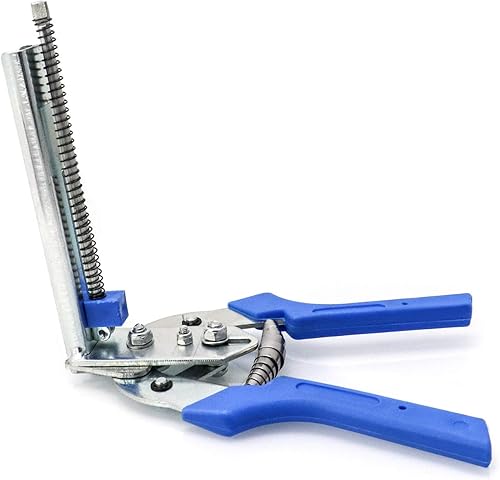 QWORK Rapid Zaunzange Befestigung von dünner Drahtgeflechten, mit Kunststoff Griff, Garten Zaunzange Drahtösenzange + 600 Zange Clips für Drahtbefestigungszangen - Cheap-Us