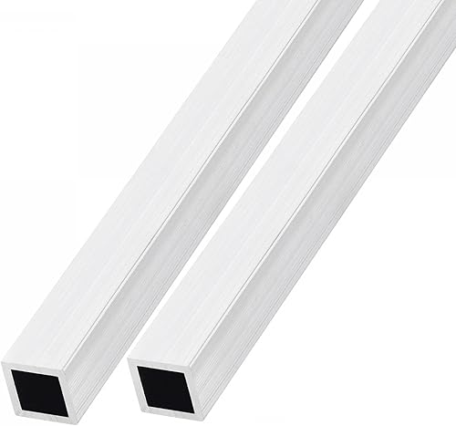 sourcing map 2Stk Quadrat Alu Rohr 15mmx15mmx2mmx300mm 6063 für Haus Einrichtung Maschinen - Cheap-Us