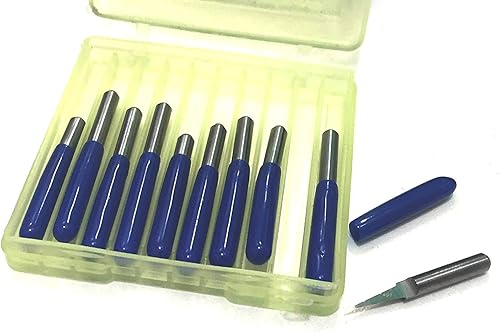 VEDA Hartmetall-Gravur Bit 10 Grad 0.1mm CNC-Router-Tools für Leiterplatte 10er Pack - Cheap-Us